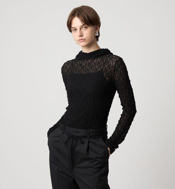 ASTRAET「＜ASTRAET＞レース  フーデッドカットソー」|Tシャツ・カットソー|