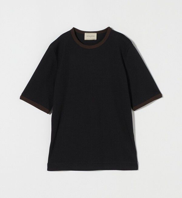 UNITED ARROWS「リブバイカラーパイピング ショートスリーブカットソー」|Tシャツ・カットソー|