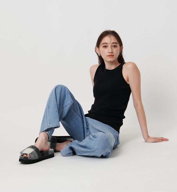 UNITED ARROWS「カップ付き ニットアメリカンスリーブタンクトップ」|タンクトップ|