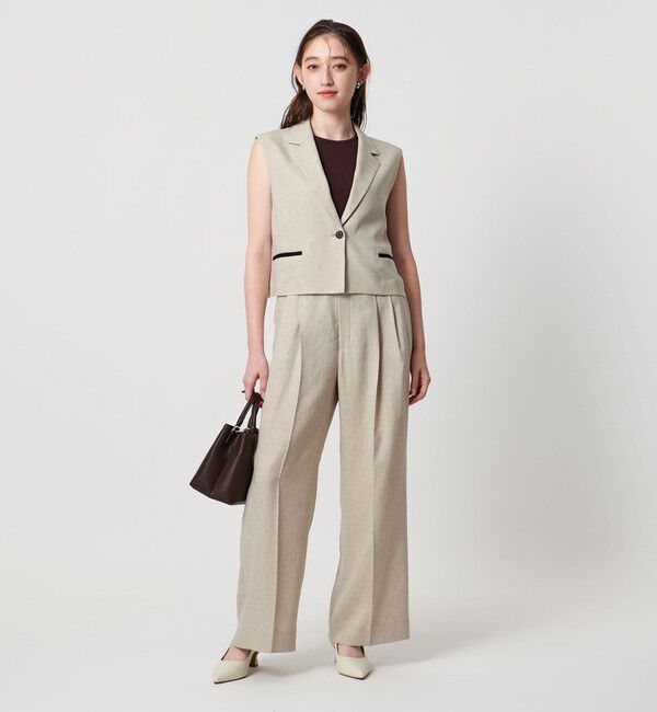 UNITED ARROWS「カップ付き ニットアメリカンスリーブタンクトップ」|タンクトップ|