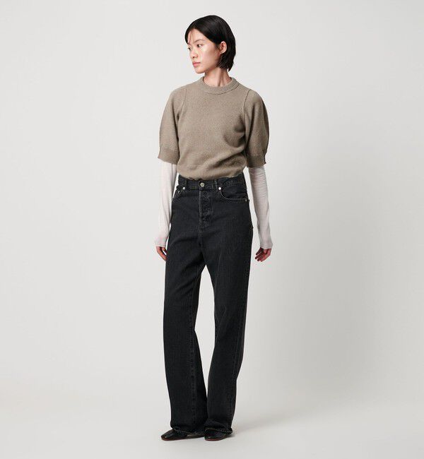 AEWEN MATOPH「＜AEWEN MATOPH＞ウールセーブルミックス5分袖ニット」|ニット・セーター|