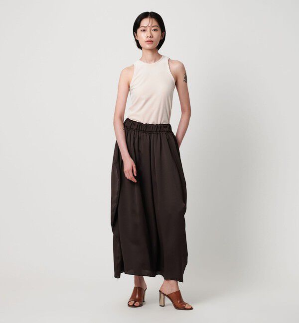 AEWEN MATOPH「＜AEWEN MATOPH＞サテンコクーンスカート - ウォッシャブル -」|スカート|