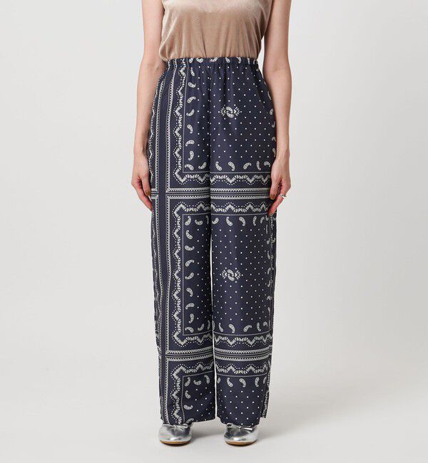 UNITED ARROWS「タフタ プリント イージーパンツ ‐ウォッシャブル‐」|その他|