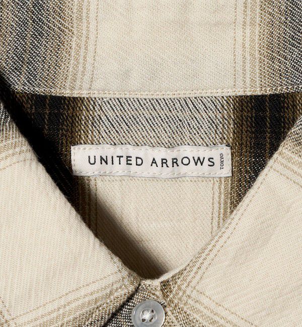 UNITED ARROWS「ハイツイスト オンブレーチェック ウエスタンシャツ 「SLOW &　」」|シャツ・ブラウス|