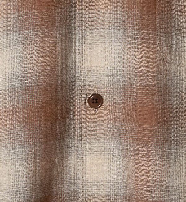 UNITED ARROWS「SOKTAS オンブレチェック ワンピースカラーシャツ」|シャツ・ブラウス|