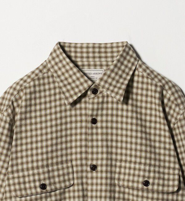 UNITED ARROWS「ALBIATE オンブレチェック CPOシャツ」|シャツ・ブラウス|