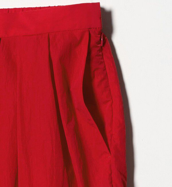 UNITED ARROWS「アシンメトリー タック ワイドパンツ はっ水 ウォッシャブル」|チノ|