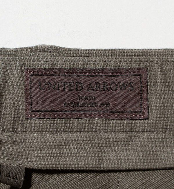 UNITED ARROWS「ピケ ガーメントダイ スリムテーパード ノープリーツパンツ」|チノ|