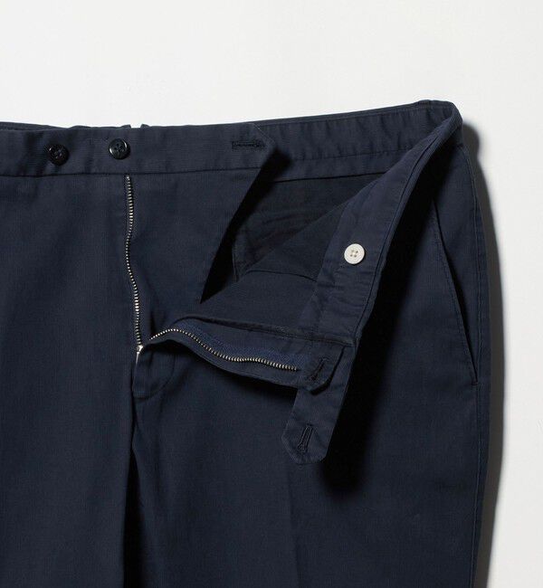 UNITED ARROWS「ピケ ガーメントダイ スリムテーパード ノープリーツパンツ」|チノ|