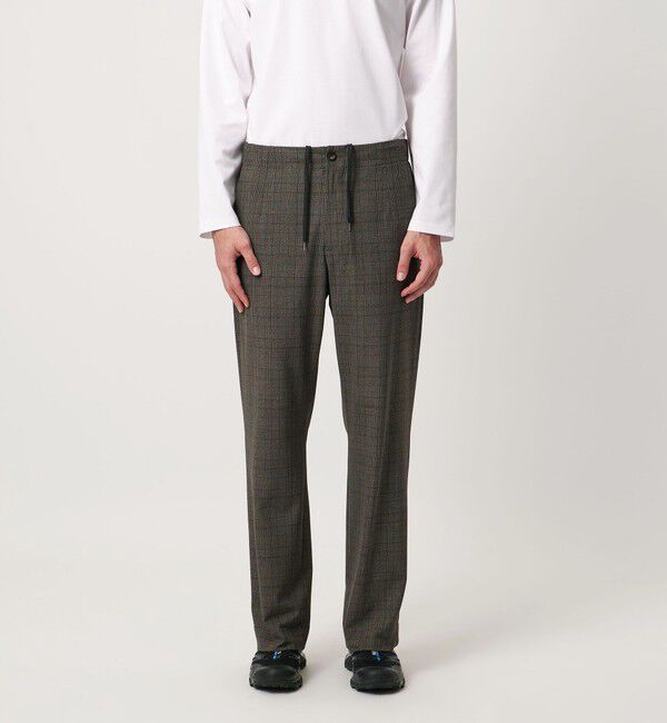 UNITED ARROWS「トロピカル チェック モダンイージー スラックス」|チノ|