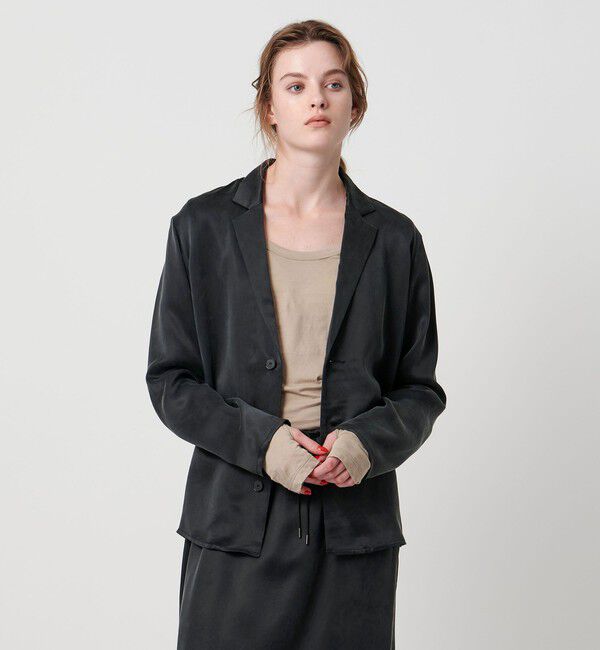 ASTRAET「＜ASTRAET＞テーラード シャツ」|シャツ・ブラウス|BLACK