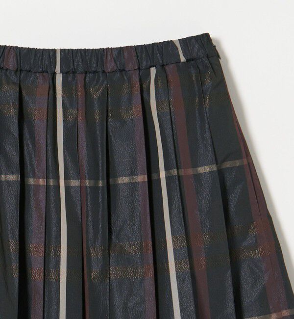 UNITED ARROWS「チェック タフタ プリーツスカート」|スカート|