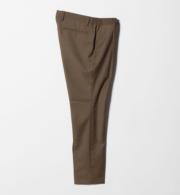 UNITED ARROWS「スリムテーパード サイドシャーリング 1プリーツ スラックス ストレッチ 防しわ」|スラックス|