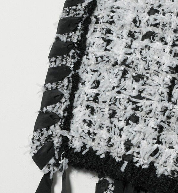 AEWEN MATOPH「＜AEWEN MATOPH＞ツイードライクニットジャケット」|ノーカラージャケット|