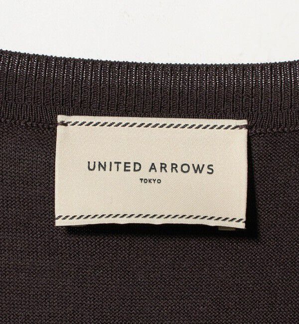 UNITED ARROWS「18G ウール Vネック ニット ‐ウォッシャブル‐」|ニット・セーター|