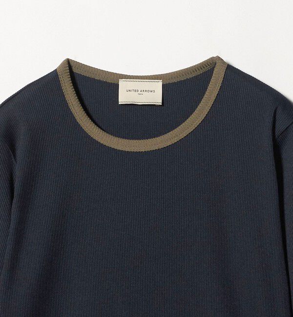 UNITED ARROWS「リブ バイカラー パイピング カットソー」|Tシャツ・カットソー|