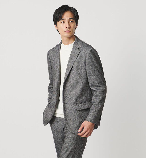 UNITED ARROWS「ホームスパン ジャージー シングル2ボタン テーラードジャケット UA COZY ウォッシャブル ヨコストレッチ 」|スーツ|