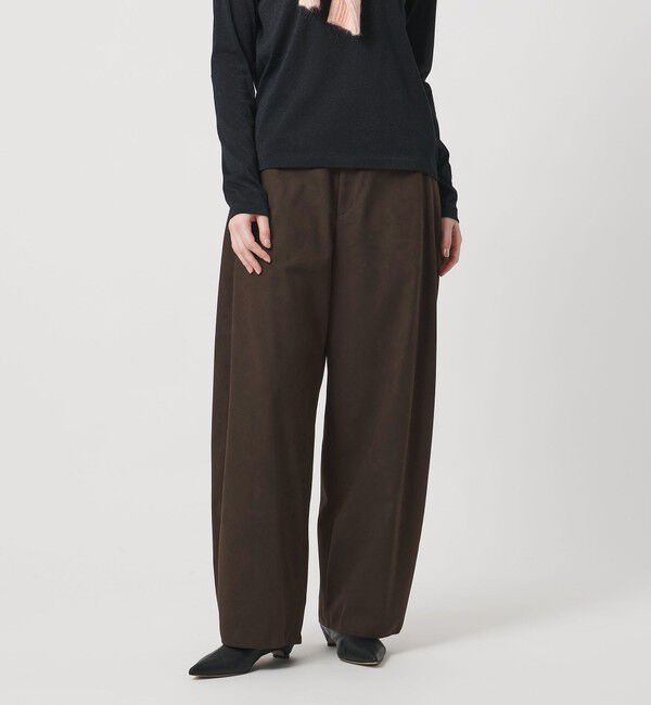 UNITED ARROWS「スエード ライク イージー パンツ」|チノ|