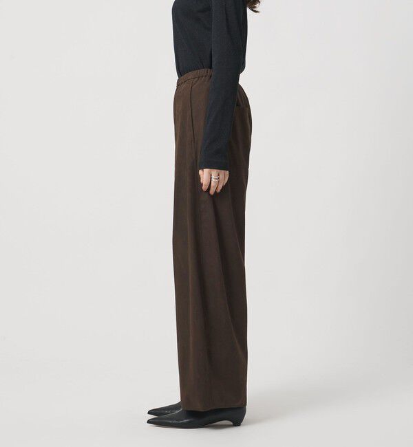 UNITED ARROWS「スエード ライク イージー パンツ」|チノ|