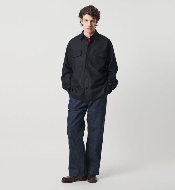 UNITED ARROWS「ARYES ジャージメルトン CPOシャツ」|シャツ・ブラウス|