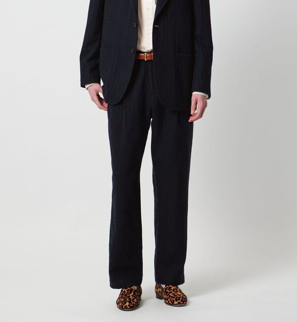 UNITED ARROWS「＜District＞シュリンク サージ 2プリーツ テーパードパンツ」|スーツ|