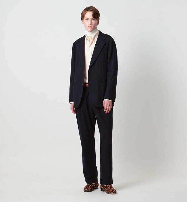 UNITED ARROWS「＜District＞シュリンク サージ 2プリーツ テーパードパンツ」|スーツ|