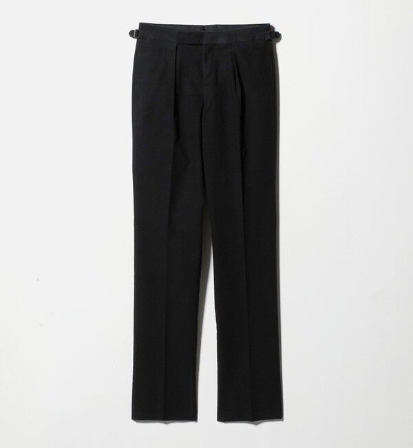 UNITED ARROWS「モールスキン 1プリーツ スラックス」|スラックス|