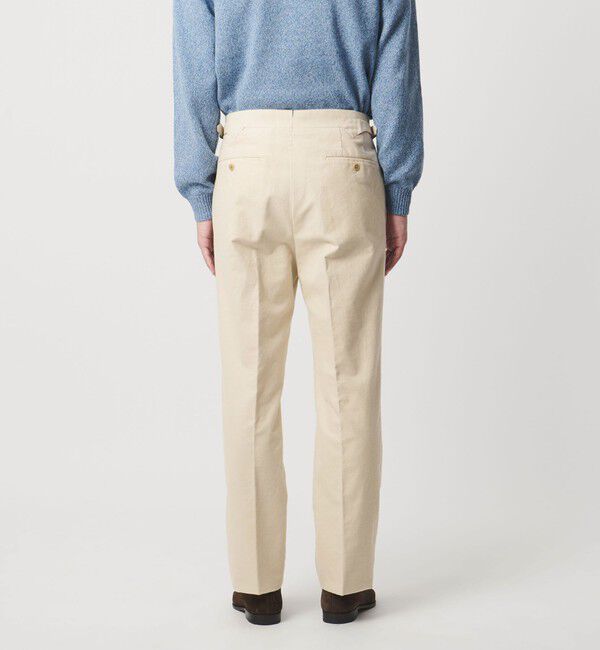 UNITED ARROWS「モールスキン 1プリーツ スラックス」|スラックス|