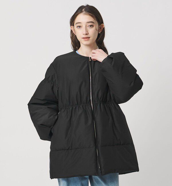 UNITED ARROWS「ペプラム ミドル ダウンコート」|ダウン|