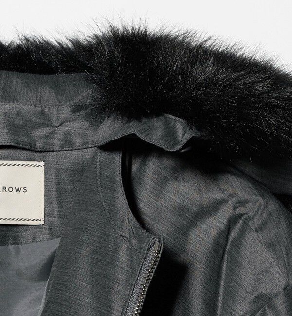 UNITED ARROWS「ペプラム ミドル ダウンコート」|ダウン|