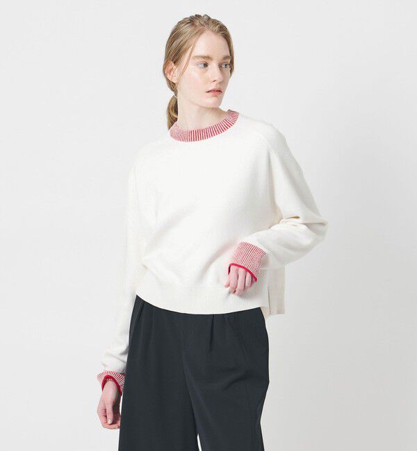 AEWEN MATOPH「＜AEWEN MATOPH＞スムースバイカラーニット」|ニット・セーター|