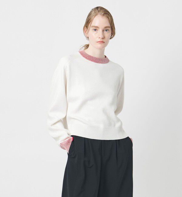 AEWEN MATOPH「＜AEWEN MATOPH＞スムースバイカラーニット」|ニット・セーター|