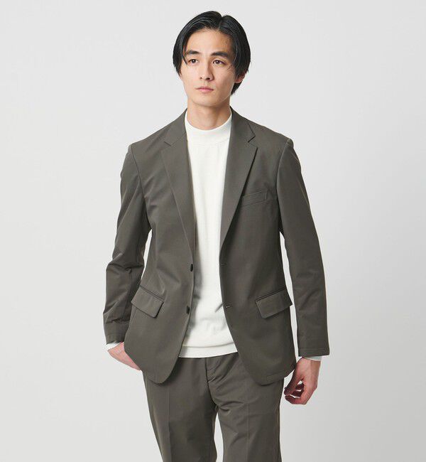 UNITED ARROWS「ダブルクロス シングル 2ボタン テーラードジャケット UA COZY ウォッシャブル ２WAYストレッチ はっ水」|スーツ|
