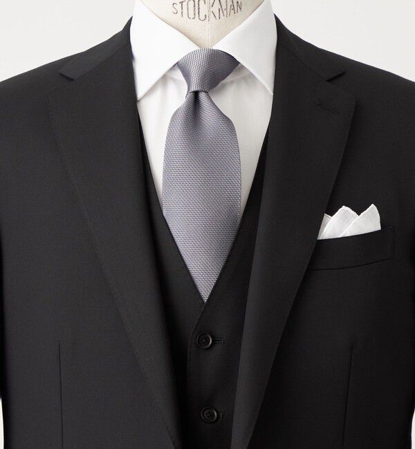 UNITED ARROWS green label relaxing「GLR シルク セミ フォーマル 8.0cm ソリッド ネクタイ」|ネクタイ・蝶ネクタイ|MD.GRAY