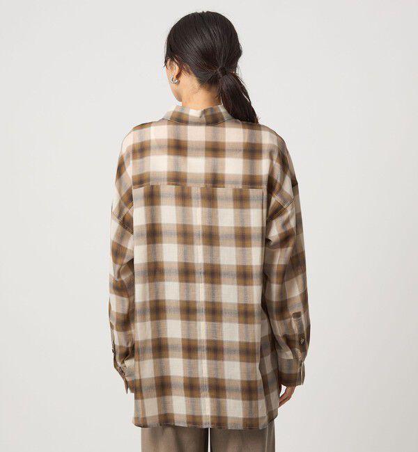 UNITED ARROWS green label relaxing「［size SHORTあり］シアー チェック シャツ」|シャツ・ブラウス|