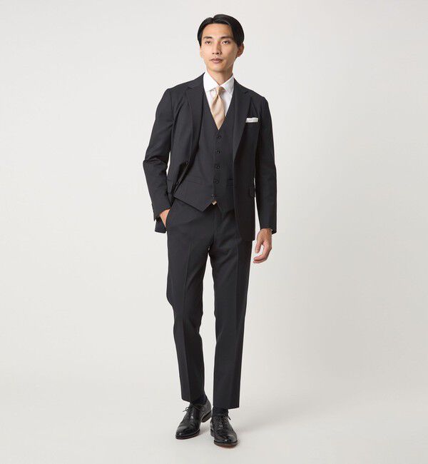 UNITED ARROWS green label relaxing「A+ TWPU サージ スリム 5B セットアップベスト -ウォッシャブル-」|スーツ|