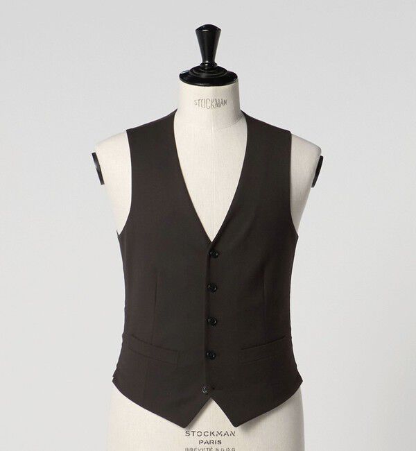 UNITED ARROWS green label relaxing「A+ TWPU サージ スリム 5B セットアップベスト -ウォッシャブル-」|スーツ|