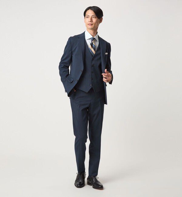 UNITED ARROWS green label relaxing「A+ TWPU サージ スリム 5B セットアップベスト -ウォッシャブル-」|スーツ|