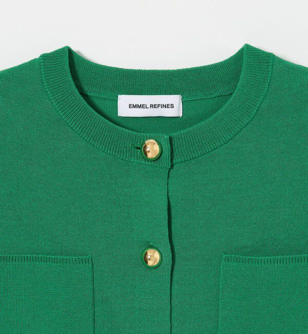 EMMEL REFINES「＜EMMEL REFINES＞EM HW ボタンポケット ミニ カーディガン」|カーディガン|