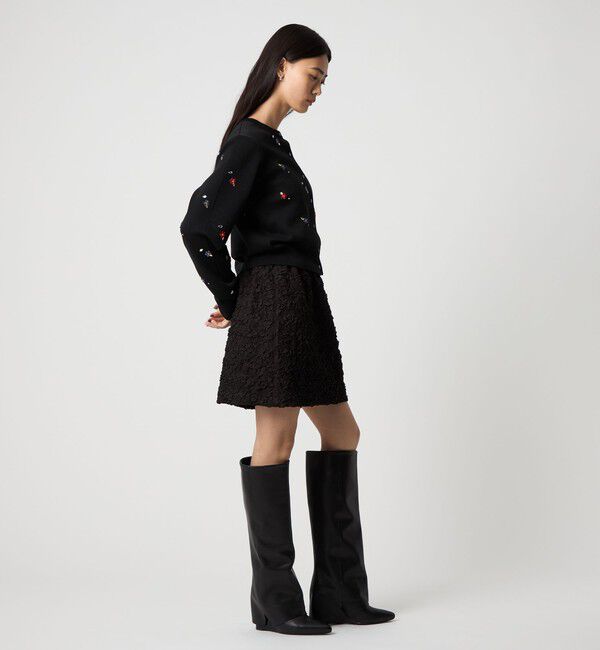 EMMEL REFINES「＜EMMEL REFINES＞EM フラワー ビジュー カーディガン」|カーディガン|