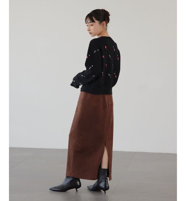 EMMEL REFINES「＜EMMEL REFINES＞EM フラワー ビジュー カーディガン」|カーディガン|