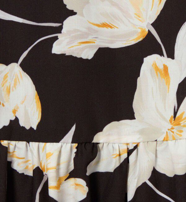 EMMEL REFINES「＜EMMEL REFINES＞EM ティアードギャザー フラワー ワンピース」|ワンピース|