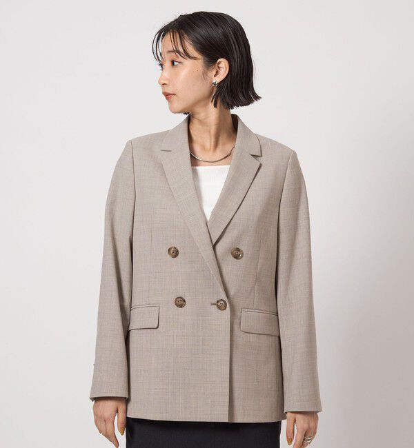 UNITED ARROWS green label relaxing「カチリラ ダブル ジャケット -ウォッシャブル・ストレッチ-」|テーラードジャケット|