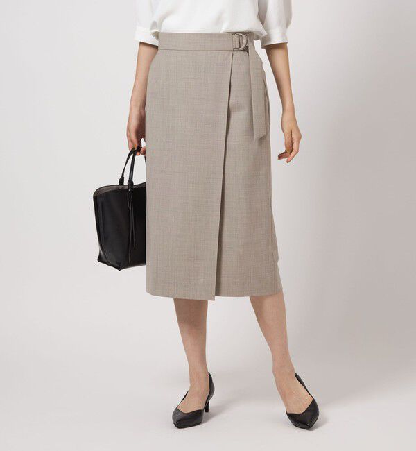 UNITED ARROWS green label relaxing「カチリラ タイト スカート -ウォッシャブル・ストレッチ-」|タイト|LT.GRAY