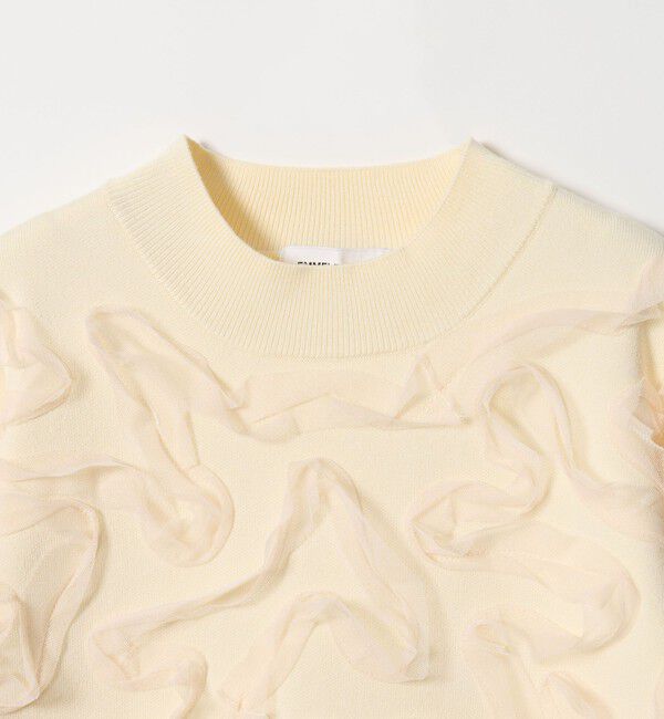EMMEL REFINES「＜EMMEL REFINES＞EM HW チュールシシュウ スウェットライク ニット プルオーバー」|ニット・セーター|