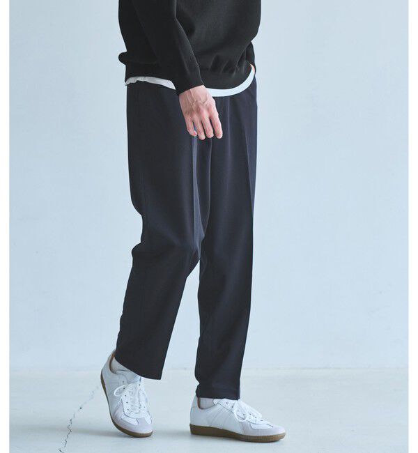 UNITED ARROWS green label relaxing「ポリエステル トリコット ワイド ユーティリティパンツ W2 イージーパンツ」|その他|NAVY