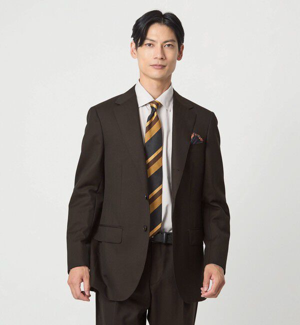 UNITED ARROWS green label relaxing「GUABELLO ヘリンボーン 3B HXD スーツジャケット」|スーツ|DK.BROWN