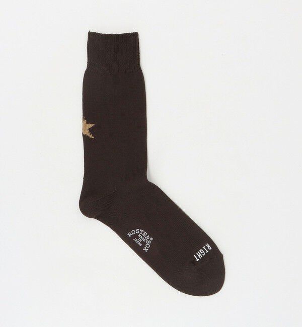 UNITED ARROWS green label relaxing「【別注】＜ROSTER SOX＞GLR 1STAR ソックス」|ソックス|DK.BROWN