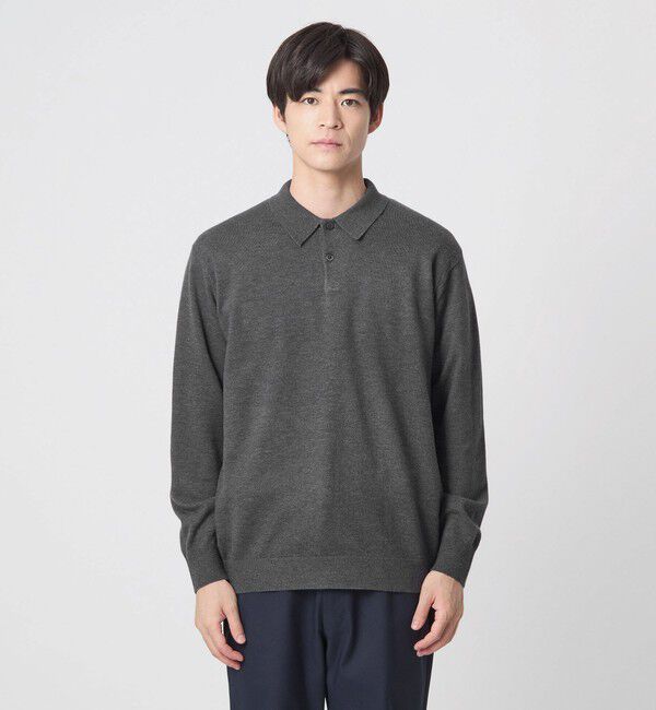 UNITED ARROWS green label relaxing「【WEB限定】JUST fit ジャケイン ニットポロ」|ニット・セーター|