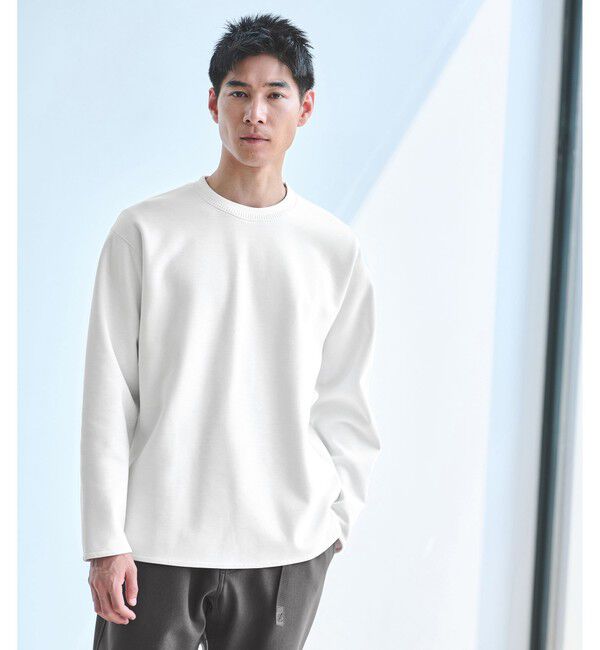 UNITED ARROWS green label relaxing「ダブルフェイス クルーネック カットソー」|Tシャツ・カットソー|WHITE